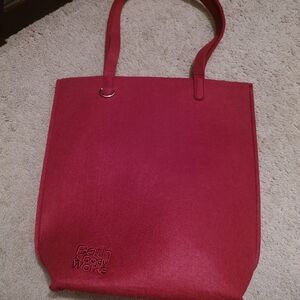 Bath & Body Works Burgundy Tote Bag